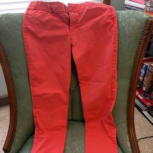 Gap Pink slim city khakis